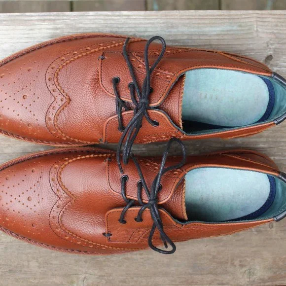 Ted Baker Men's Sz 42 EU "Jamfro" Brown Wingtip - Picture 9 of 10